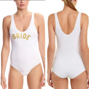 NWT Commando Bride Bodysuit in White‎ and Gold